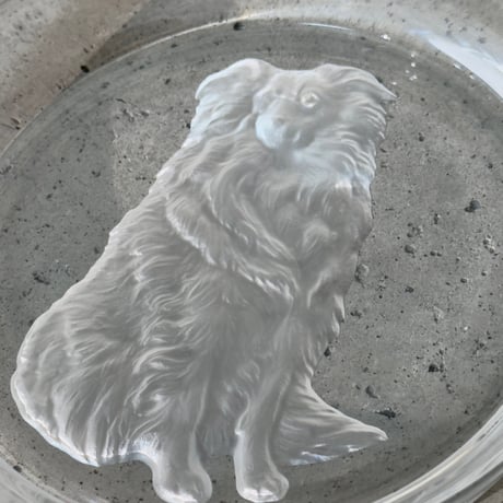 Dog Glass Plate