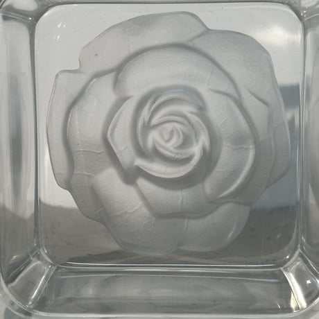 Rose Glass Tray