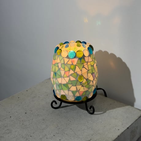Green Mosaic Lamp