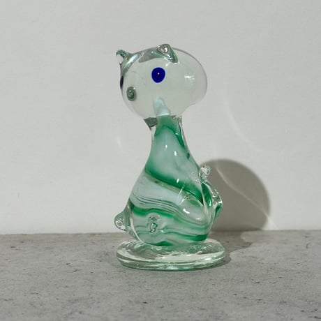 Glass Cat Sculpture