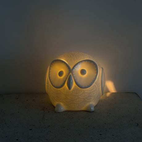 Ceramic Owl Lamp