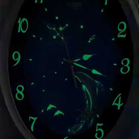Dolphin Luminous Clock