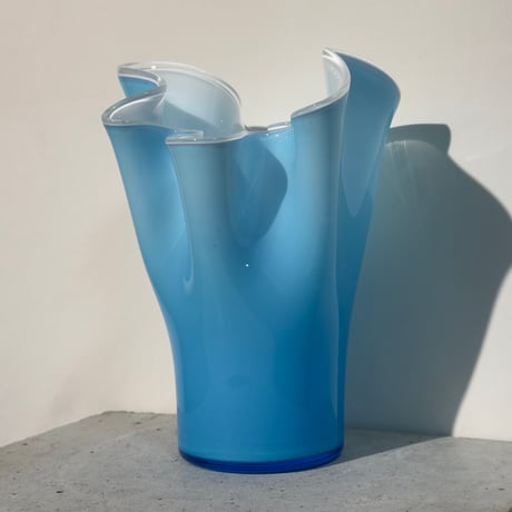 Light Blue Drape Vase