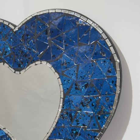 Blue Heart Mirror