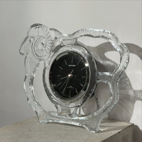 Glass Sheep Clock