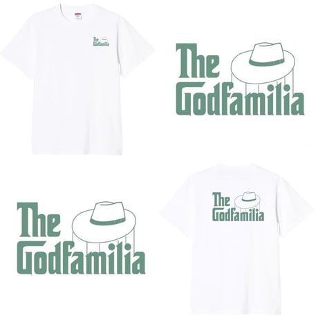 The Godfamilia Tee (White & Old Mafia Green)