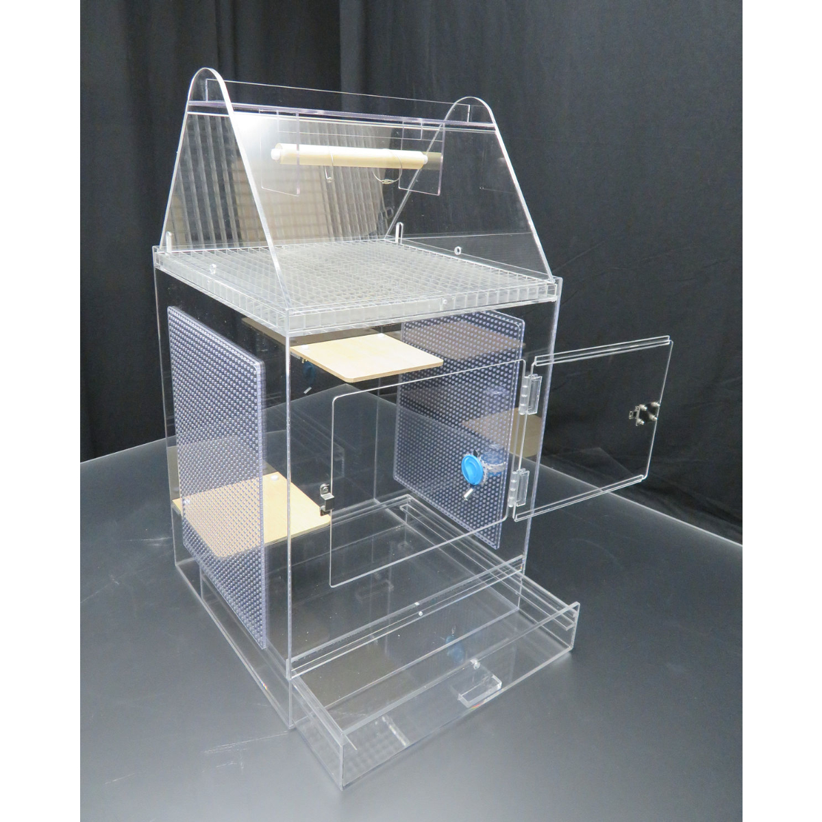 【10月31日まで】フクロモモンガ アクリルケージ 小物セット付き 10月31日まで】フクロモモンガ アクリルケージ 小物セット付き