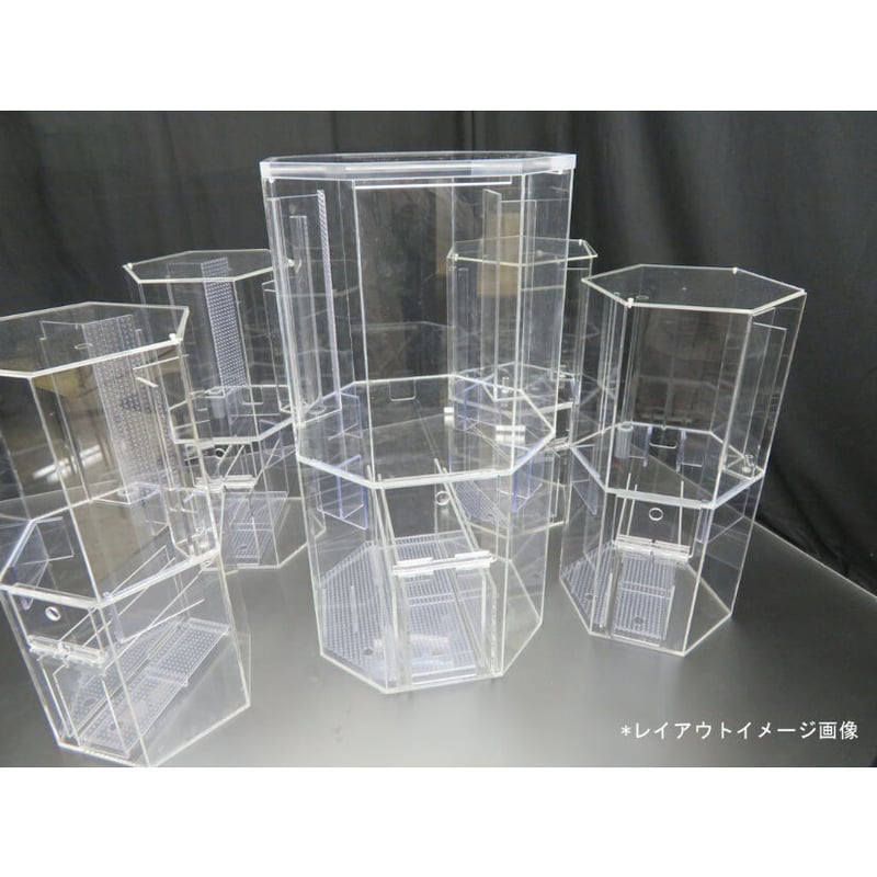 大型円柱アクリル水槽 レア 特注品 - 魚用品/水草