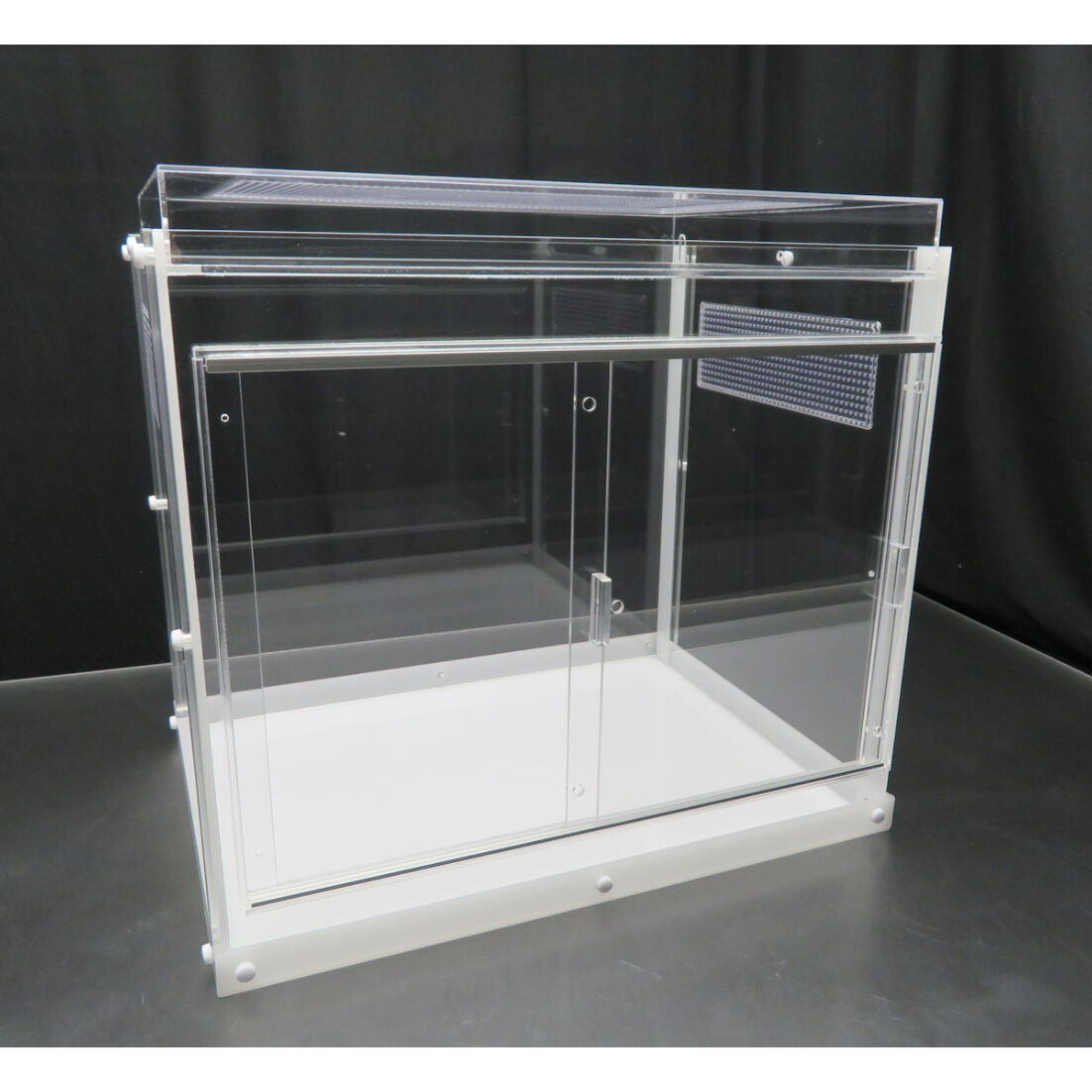 爬虫類ケージ 120×45×50 アクリル ストッパー 配線穴キャップ ゲージ