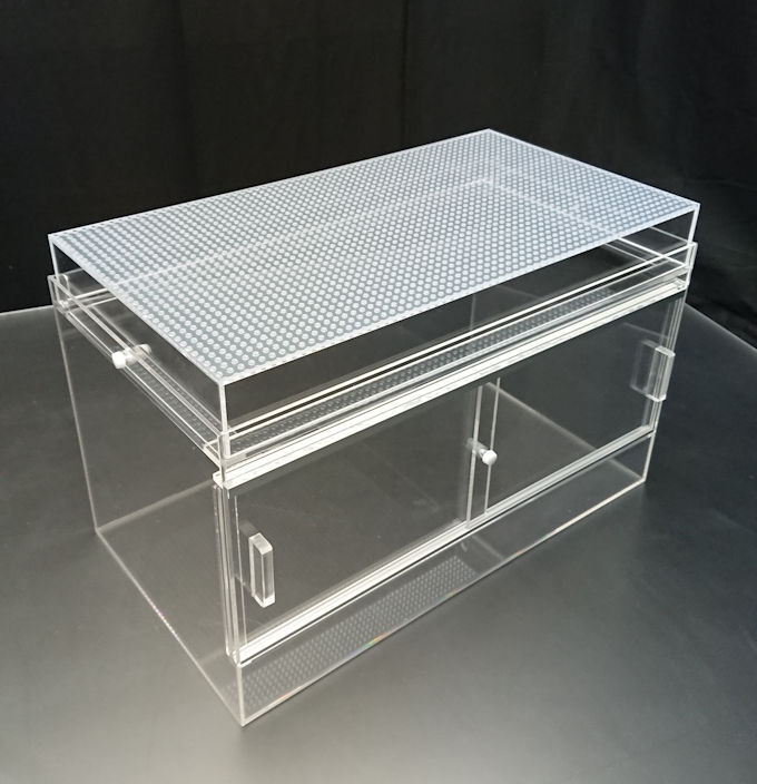 爬虫類ケース45×25×25スライド扉 箱型フタ | アクリルケージのお店 爬虫類ケース45×25×25スライド扉 箱型フタ | アクリルケージのお店