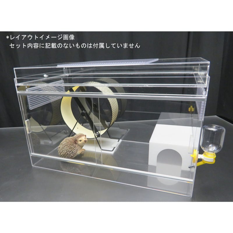 ハリネズミ 飼育セット アクリル  ケージ 美品 初めてのハリネズミ飼育セット | チャーム