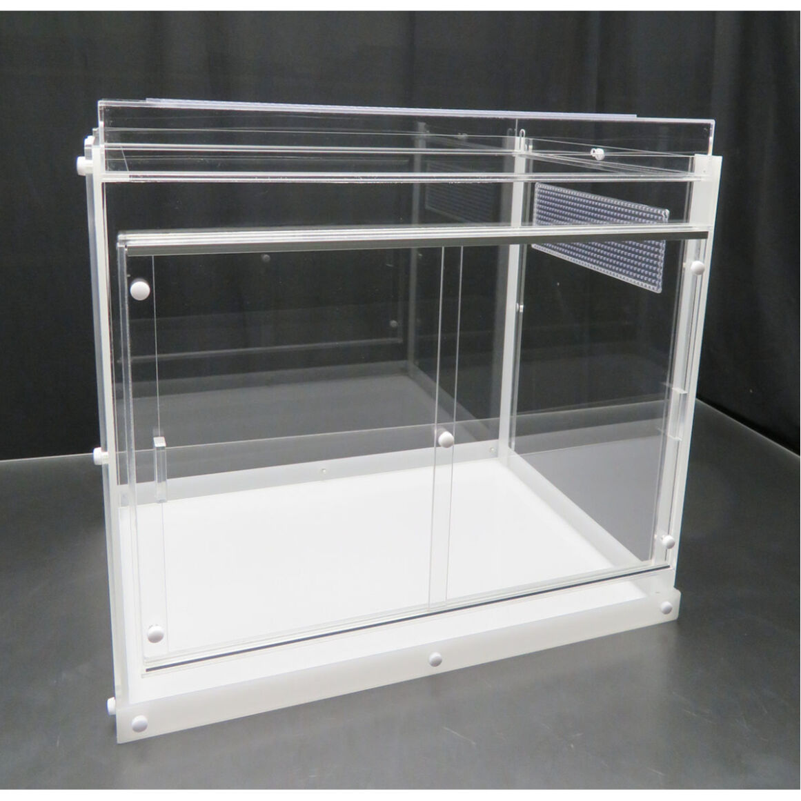 爬虫類ケージ 903044 ②台　床の深さまでアクリル貼り　キャップ　追加ガラス 爬虫類ケージ 903044 ②台床の深さまでアクリル貼りキャップ追加