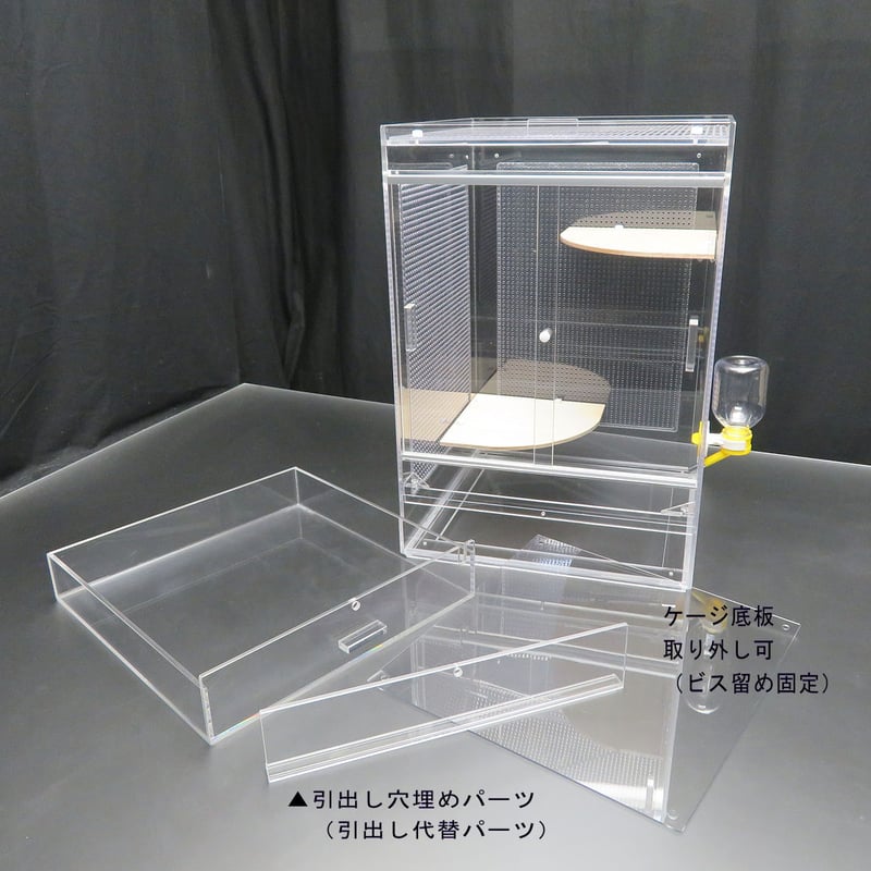 フクロモモンガ　旧アクリルケージ　3個 フクロモモンガ 旧アクリルケージ 3個