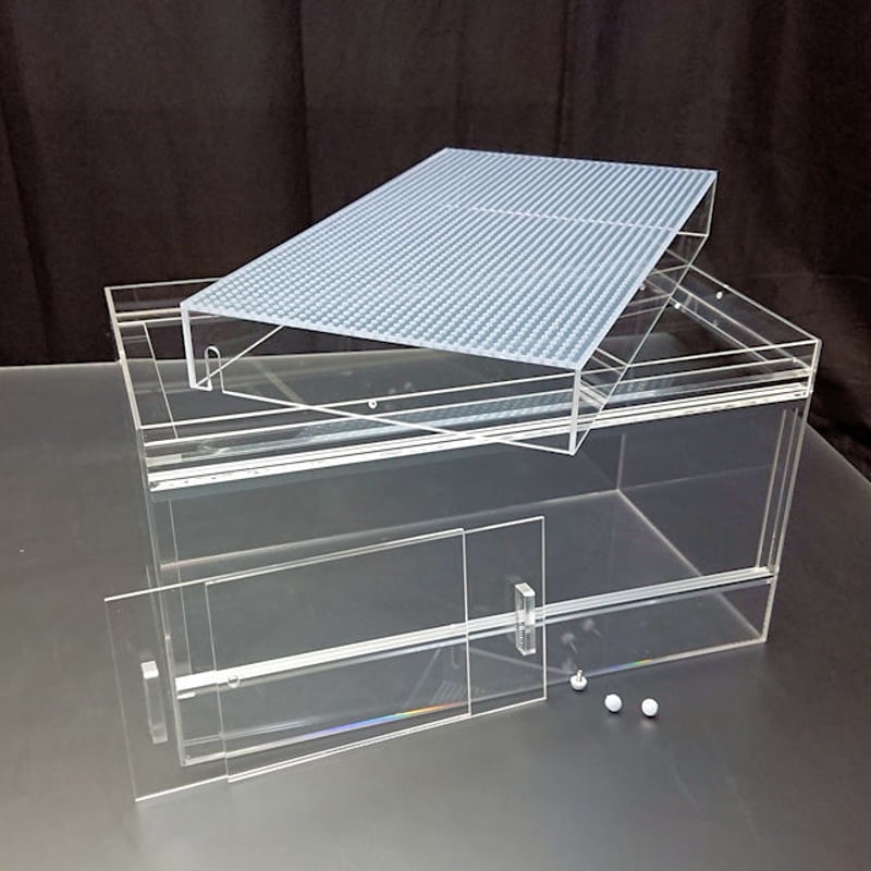 爬虫類ケース45×25×25スライド扉 箱型フタ | アクリルケージのお店 爬虫類ケース45×25×25スライド扉 箱型フタ | アクリルケージのお店