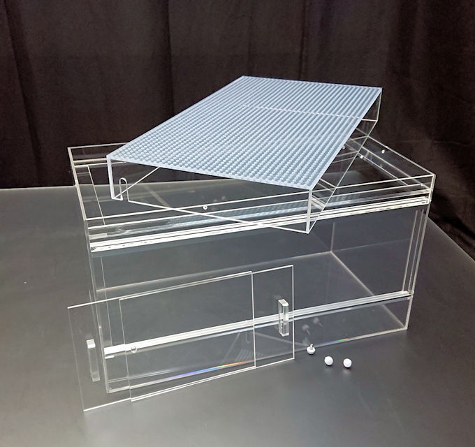 爬虫類ケース45×25×25スライド扉 箱型フタ | アクリルケージのお店 爬虫類ケース45×25×25スライド扉 箱型フタ | アクリルケージのお店