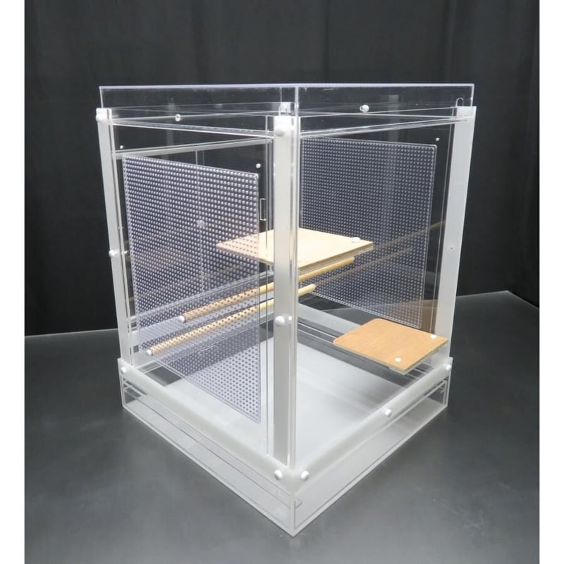 組立式アクリルバードケージ【 Lサイズ】右（左）開き 全面透明