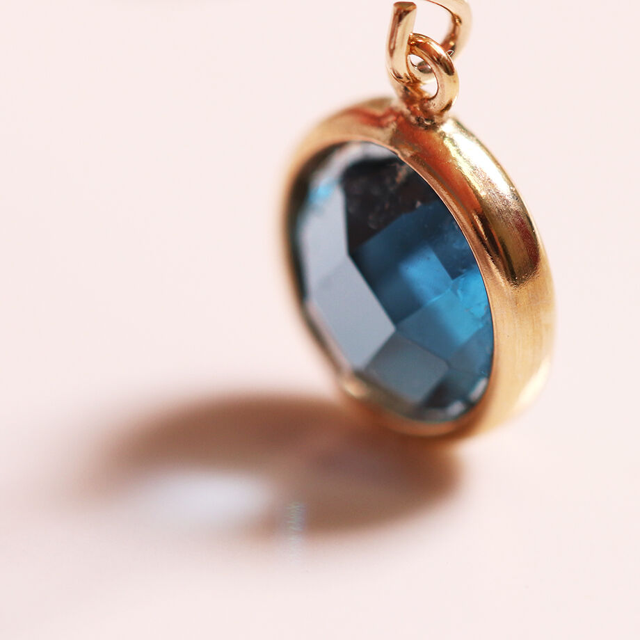 K10 ゴールド ロンドンブルートパーズピアス (フックタイプ