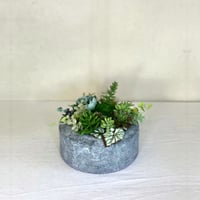 【造花】グリーンのアレンジメント