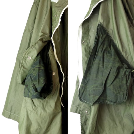 80s US Army Snow Camouflage Parka (Olive Dye)