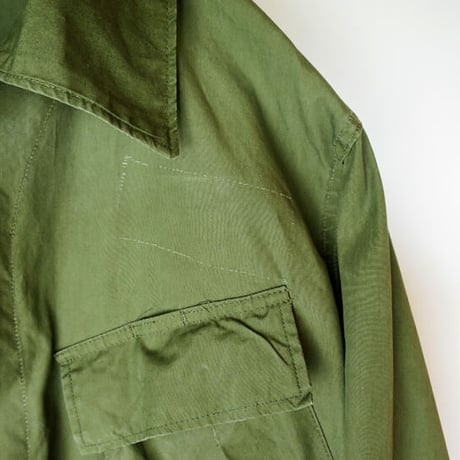 70s US Army Jungle Fatigue Jacket 3rd Model Non-Rip Cotton Poplin (Medium/Regular)