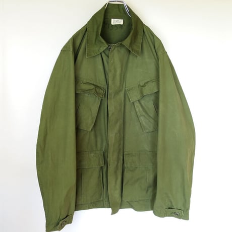 70s US Army Jungle Fatigue Jacket 3rd Model Non-Rip Cotton Poplin (Medium/Regular)