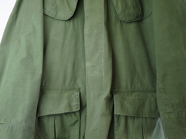 60's ◎ノンリップ U.S.M.C. デポリペア物WR POPLIN 3rd 60's U.S.ARMY ジャングルファティーグジャケット ノンリップ