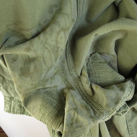 [Damaged] 60s US Army Jungle Fatigue Pants 4th Model Rip-Stop (Large/Short)