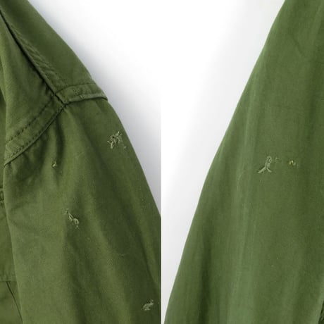 60s US Army Jungle Fatigue Jacket 3rd Model Non-Rip (Small/Long)