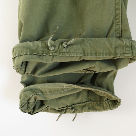 [Damaged] 60s US Army Jungle Fatigue Pants 4th Model Rip-Stop (Large/Short)