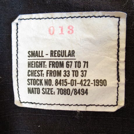 90s US Army BDU Jacket Black 357 (Small/Regular)