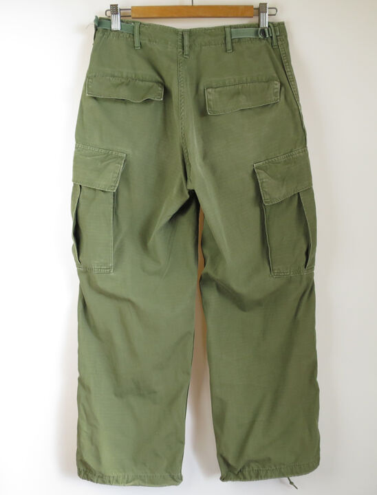 パンツ 1960's US ARMY JUNGLE FATIGUE PANTS 4TH 1968y “ Us military “ ripstop cotton jungle fatigue pants