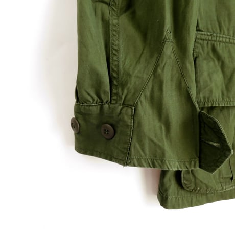 60s US Army Jungle Fatigue Jacket 3rd Model Non-Rip (Small/Long)