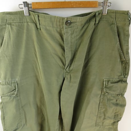 [Damaged] 60s US Army Jungle Fatigue Pants 4th Model Rip-Stop (Large/Short)