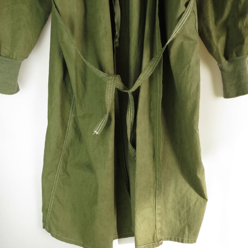 80s US Army Surgical Gown Hospital Coat (Olive 