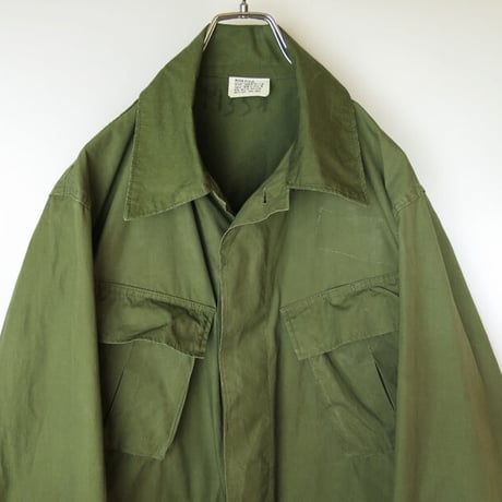 70s US Army Jungle Fatigue Jacket 3rd Model Non-Rip Cotton Poplin (Medium/Regular)