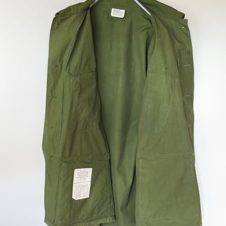70s US Army Jungle Fatigue Jacket 3rd Model Non-Rip Cotton Poplin (Medium/Regular)