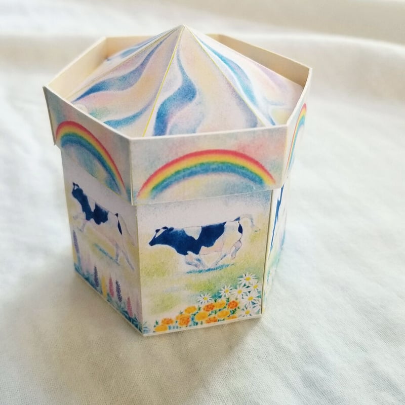 【小林牧牛】作 猫 置物 紙箱 栞付 C−2340 キャットタワー 猫用 ダンボール製 紙製 軽い Paper New