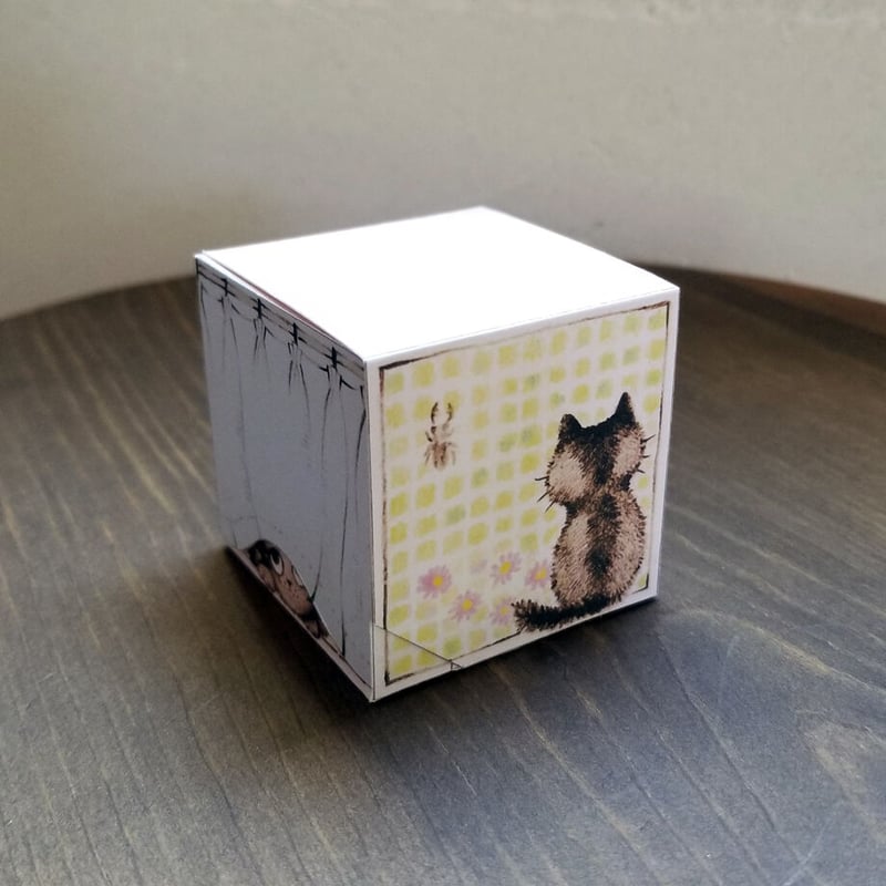 窓際の猫」ギフトボックス展開図 | Kyoco's 展開図