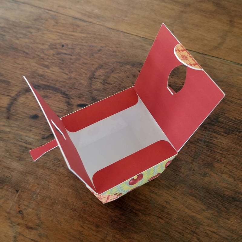 林檎（りんご）」小物ケース展開図 | Kyoco's 展開図