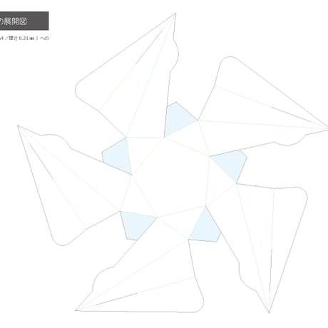 「湿った雪」ギフトボックス展開図