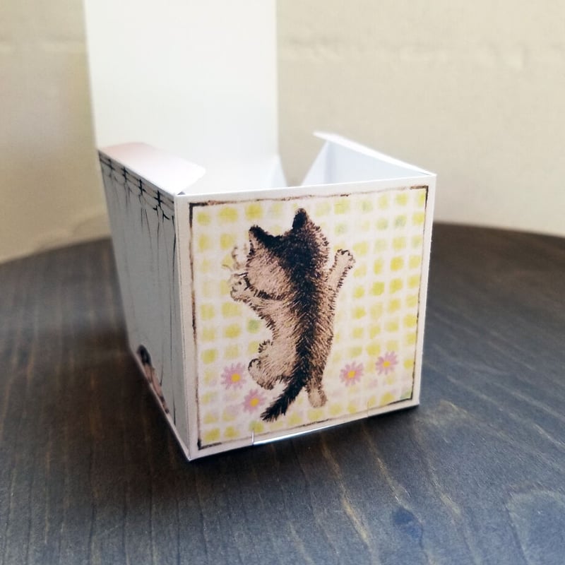 窓際の猫」ギフトボックス展開図 | Kyoco's 展開図