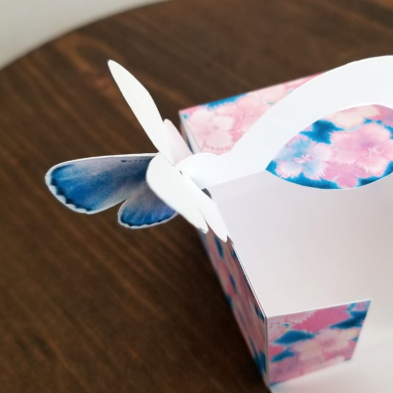 撫子（なでしこ）」手提げパッケージ展開図 | Kyoco's 展開図