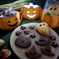 「かぼちゃ／パンプキン／Halloween」ギフトボックス展開図
