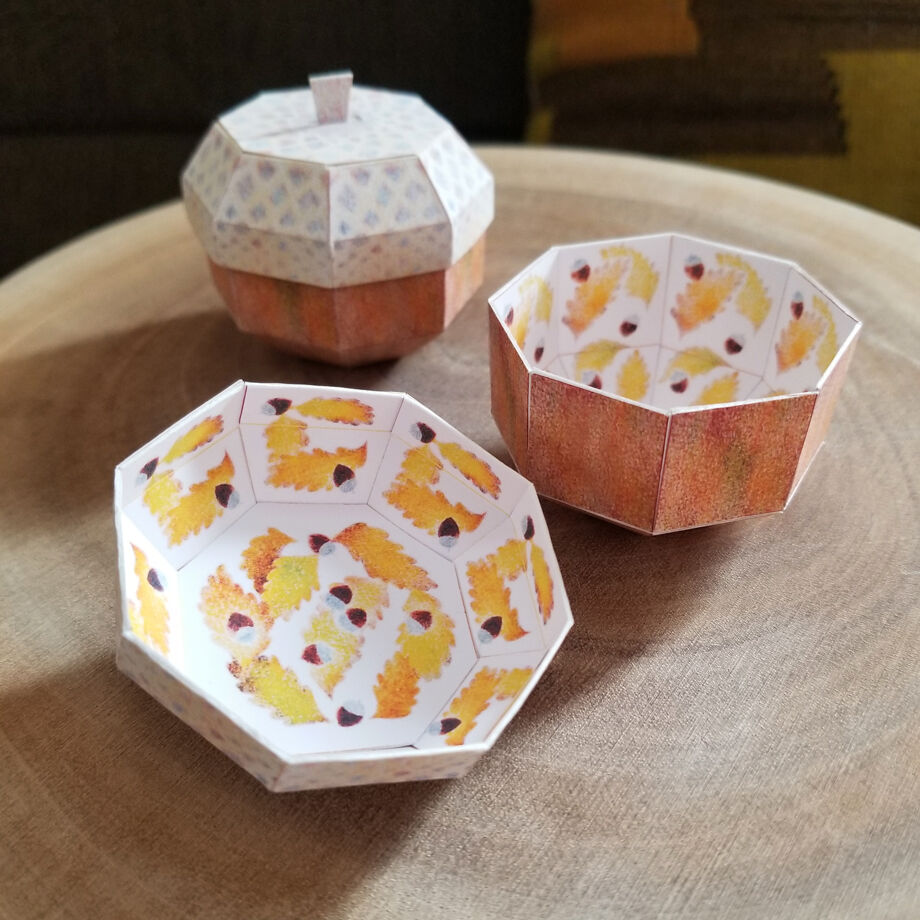 どんぐり」ギフトボックス展開図 | Kyoco's 展開図