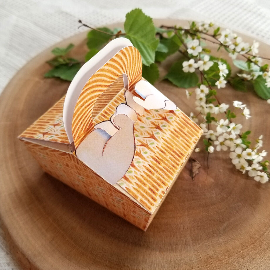 ピクニックバスケット」ギフトボックス展開図 | Kyoco's 展開図