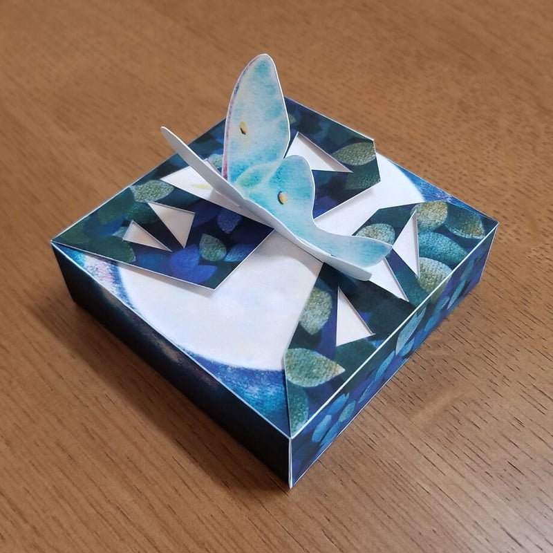 オオミズアオ」ギフトボックス展開図 | Kyoco's 展開図