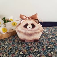 印刷済み「エゾタヌキ／狸（たぬき）」小物ケース展開図