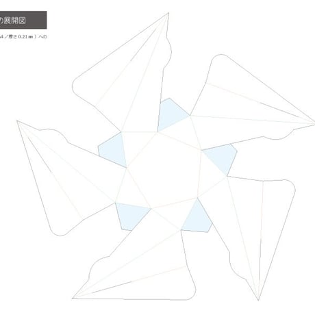 「湿った雪」ギフトボックス展開図