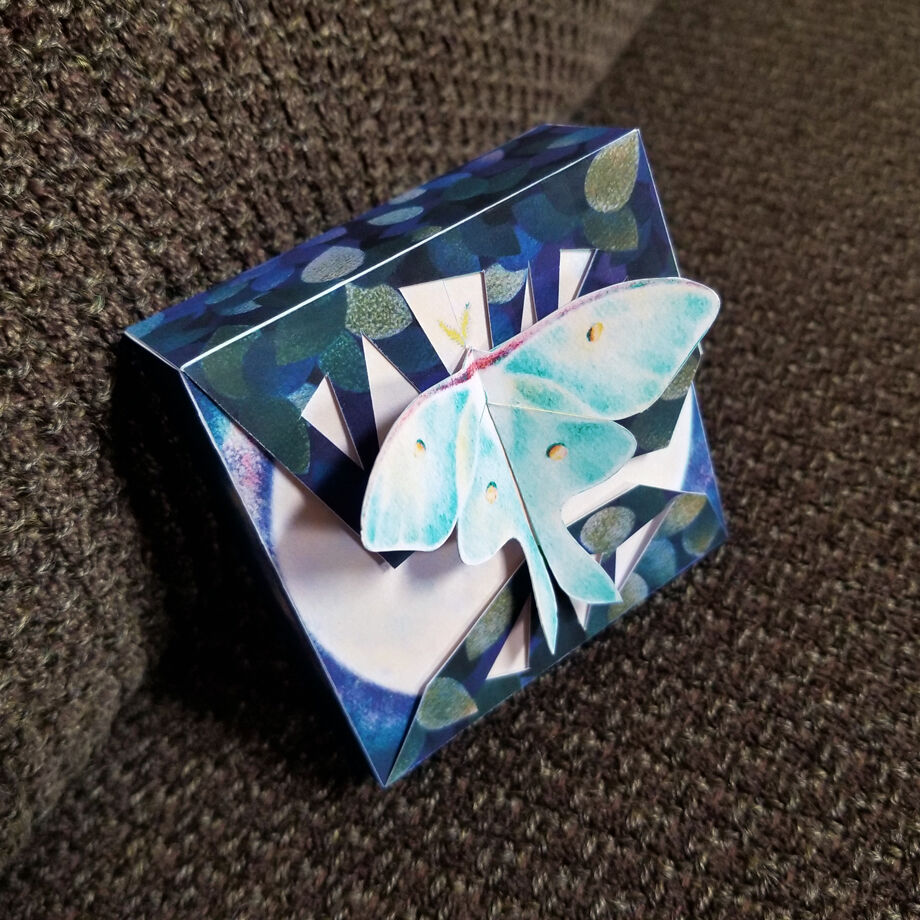 jo1 MUSEUM アクスタ キットカット箱 おまけ付き オオミズアオ」ギフトボックス展開図 | Kyoco's 展開図