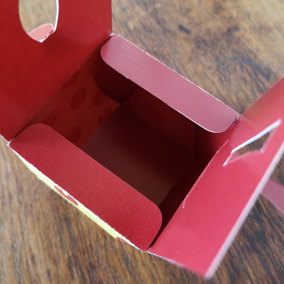 印刷済み「林檎（りんご）」小物ケース展開図 | Kyoco's 展開図